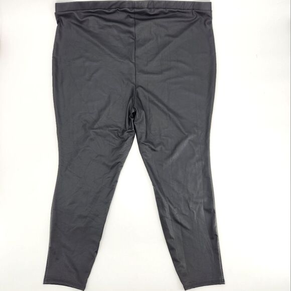 Torrid Full Length Comfort High Waist PU Legging Womens Plus Size 4X Black - Picture 2 of 9